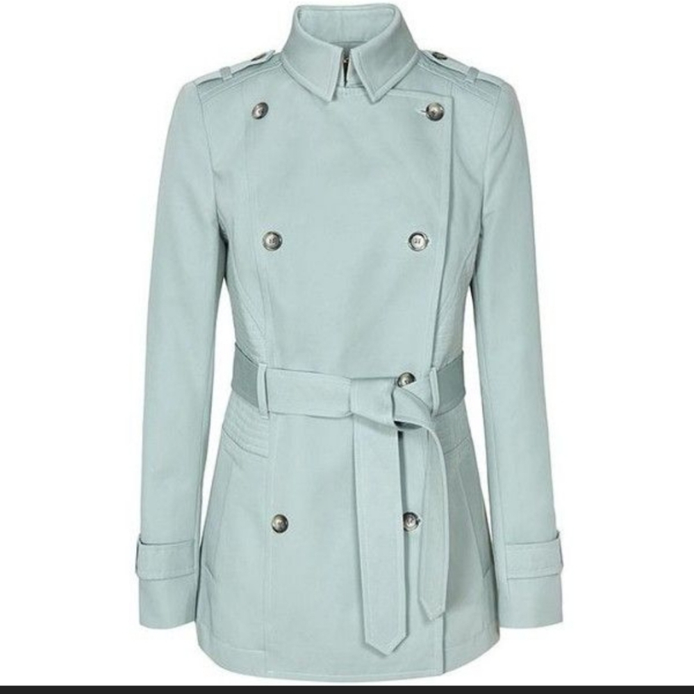 Reiss Light Mint Trench Coat XS